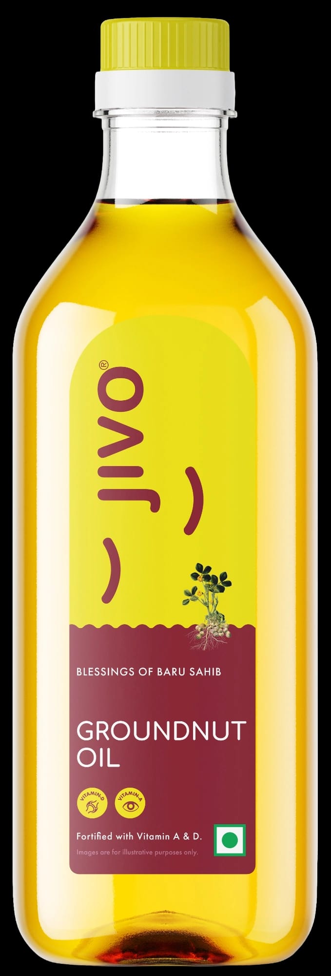 Jivo cold pressed groundnut oil — 500 ml