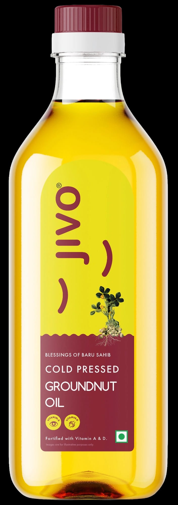 Jivo cold pressed groundnut oil — 1 Litre