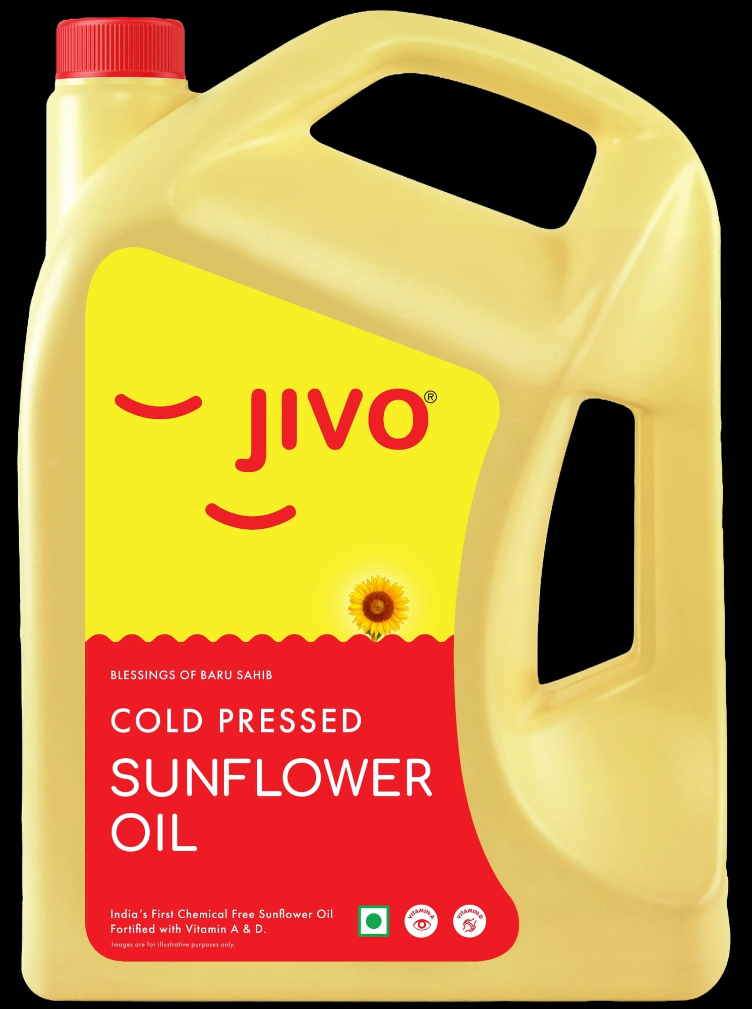Jivo cold pressed sunflower oil — 5 Litre